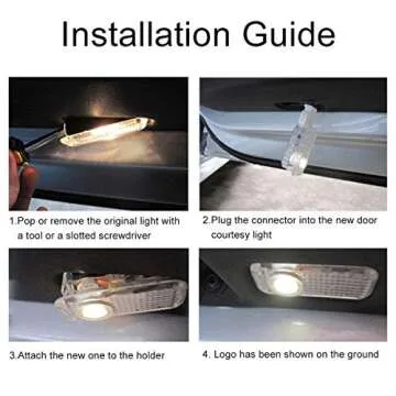 EastFly Never Fade Door Light Led Logo for Dodge Charger Magnum Projector Ghost Shadow Puddle Courtesy Step Lights (1. Scat Pack Emblem for Charger)