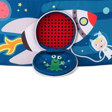 Tonies Listen & Play Bag - Secure Protection for your Toniebox, Headphones, Charging Station, and 6 Characters - Blast Off