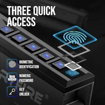 Quick Access Biometric Pistol Safe for Firearm Security
