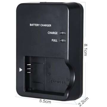 NB-13L CB-2LH Battery Charger for Canon: Compatible with CB-2LHT G1X G1 X Mark III G5X G5X Mark II G7X G7X Mark II III G9X G9X Mark II SX620 SX720 SX730 SX740 HS Digital Camera