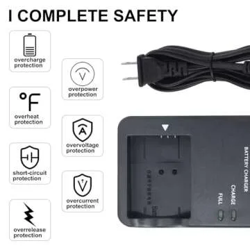 NB-13L CB-2LH Battery Charger for Canon: Compatible with CB-2LHT G1X G1 X Mark III G5X G5X Mark II G7X G7X Mark II III G9X G9X Mark II SX620 SX720 SX730 SX740 HS Digital Camera