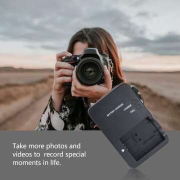 NB-13L CB-2LH Battery Charger for Canon: Compatible with CB-2LHT G1X G1 X Mark III G5X G5X Mark II G7X G7X Mark II III G9X G9X Mark II SX620 SX720 SX730 SX740 HS Digital Camera