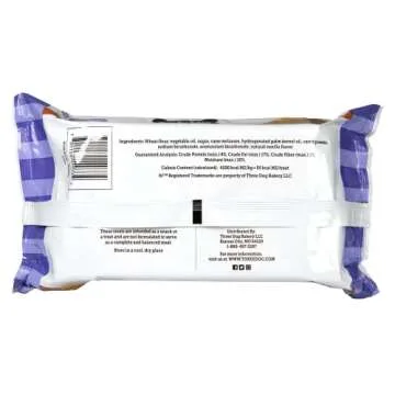 Three Dog Bakery Cookies with Carob Flavored Chips, Premium Treats for Dogs, 13 Ounce Package, 2-Pack (114041)