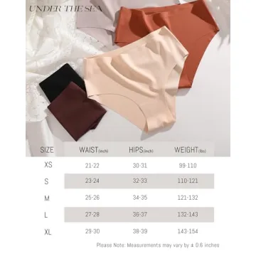 UNDER THE SEA Seamless Mid Rise Briefs for Women - 5 Pack