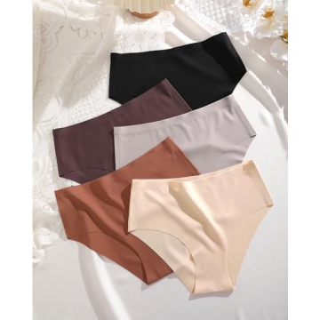 UNDER THE SEA Seamless Mid Rise Briefs for Women - 5 Pack