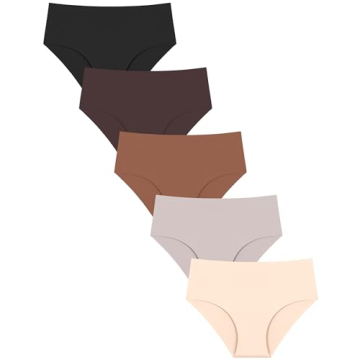 UNDER THE SEA Seamless Mid Rise Briefs for Women - 5 Pack