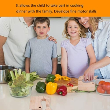 LETTO & TAILOR Kids Wooden Knife for Safe Cooking Fun