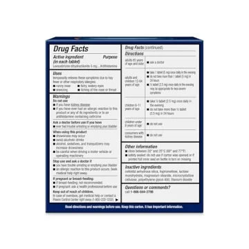 Xyzal Allergy Relief 24 Hour Formula, Non-Drowsy Antihistamine