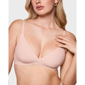 Comfortable INLYRIC Triangle Bralette in Gentle Rose