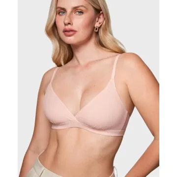 Comfortable INLYRIC Triangle Bralette in Gentle Rose