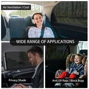 2Pack Large Car Window Shade for SUVs and Vans