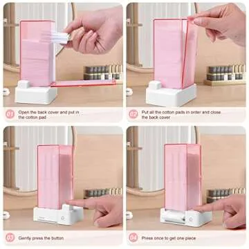 Automatic Cotton Pad Holder for Effortless Makeup Removal