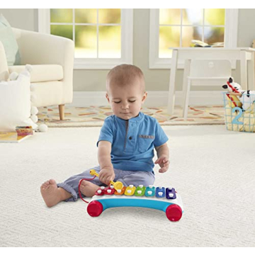 Fisher-Price Toddler Xylophone Pull Toy Musical Instrument