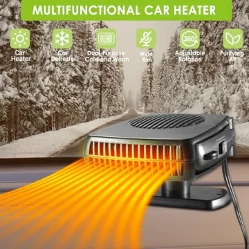 200W Portable Car Heater with Dual Heating and Cooling Functions