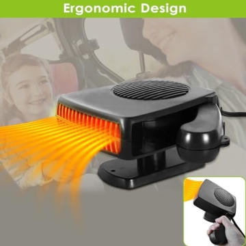 200W Portable Car Heater with Dual Heating and Cooling Functions