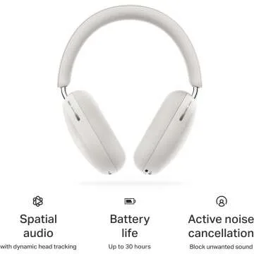 Sonos Ace Soft White Noise Cancelling Headphones