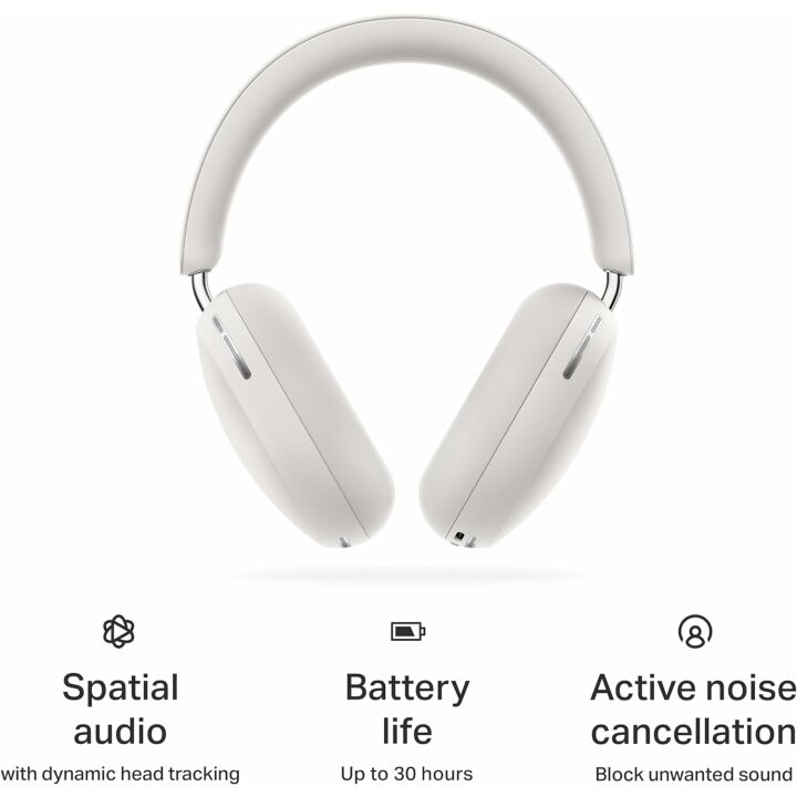Sonos Ace Soft White Noise Cancelling Headphones