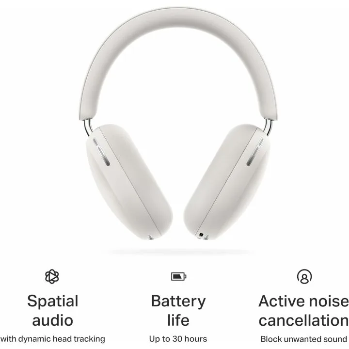 Sonos Ace Soft White Noise Cancelling Headphones