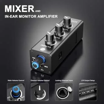 Xvive PX Portable Personal Mixer for Musicians and DJs