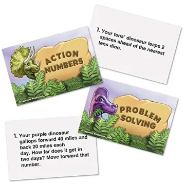 Learning Resources Dino Math Tracks Game for Kids Ages 6+