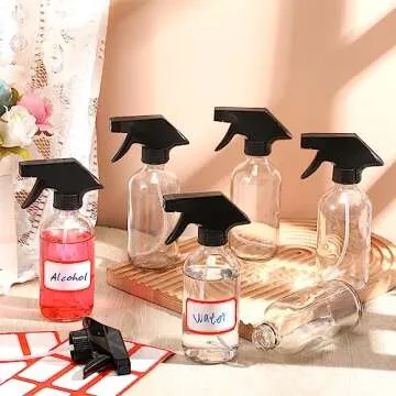 Norme 24 Pcs Glass Spray Bottles Set for Essential Oils