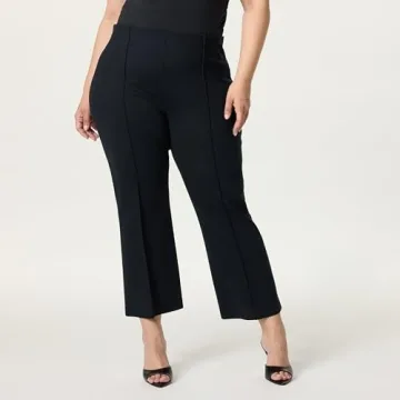 Stylish The Drop Women’s Kristy Ponte Kick Crop Pants