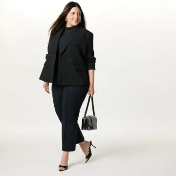 Stylish The Drop Women’s Kristy Ponte Kick Crop Pants