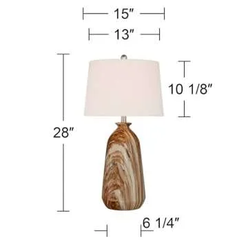 360 Lighting Carlton Table Lamps - Modern Rustic Elegance