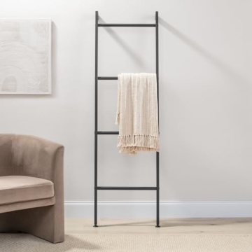 mDesign Metal Blanket and Towel Ladder - Stylish & Functional