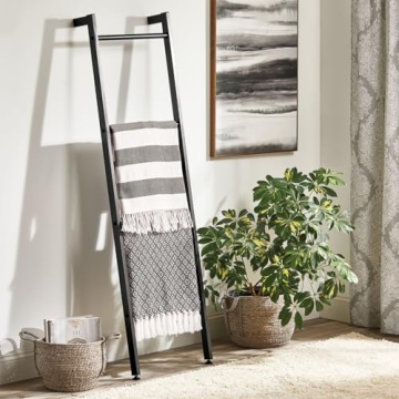 mDesign Metal Blanket and Towel Ladder - Stylish & Functional
