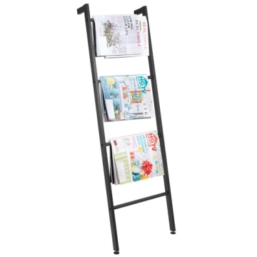 mDesign Metal Blanket and Towel Ladder - Stylish & Functional