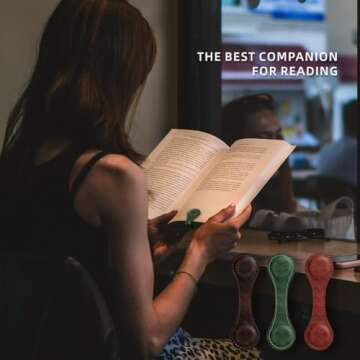 Vintage Leather Magnetic Bookmarks Set for Readers and Students