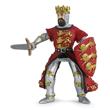 Papo Hand-Painted Medieval Fantasy Red King Richard Figurine - Collectible For Kids