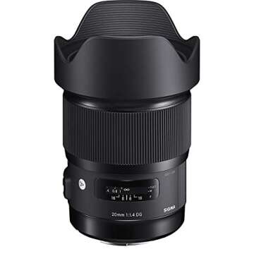 Sigma 20mm F1.4 Art DG HSM Lens - Exceptional Brightness & Bokeh for Canon