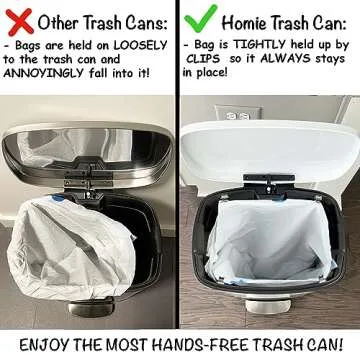 Homie 13 Gallon Kitchen Trash Can with Soft Close Lid