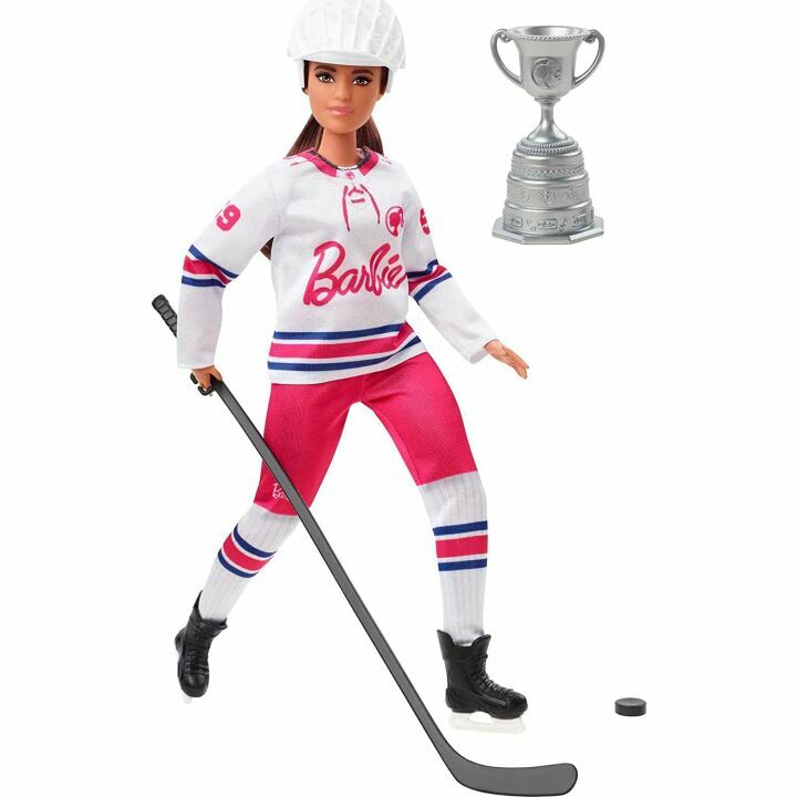 Barbie Hockey Player Doll with Jersey & Accessories