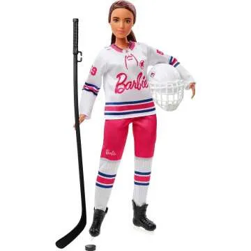 Barbie Hockey Player Doll with Jersey & Accessories