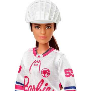 Barbie Hockey Player Doll with Jersey & Accessories