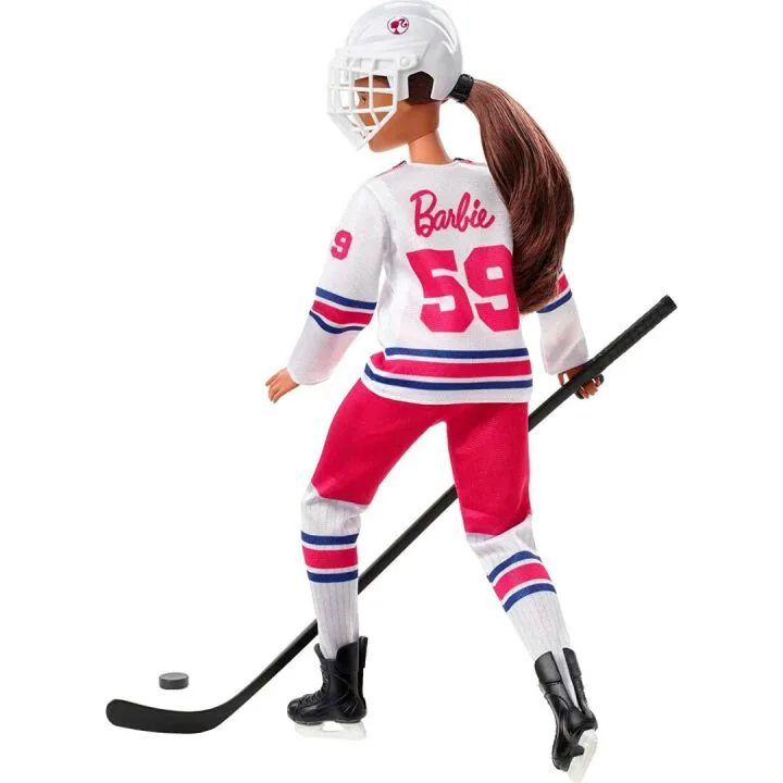 Barbie Hockey Player Doll with Jersey & Accessories