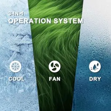 DENBIG 8,000 BTU Portable Air Conditioner, Portable AC Unit with Built-in Dehumidifier and Cooling F...