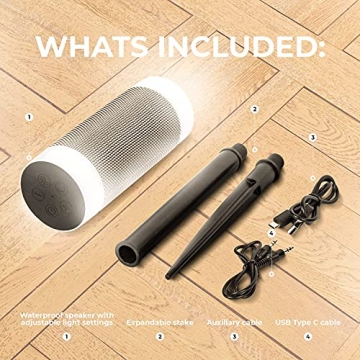 iJoy Tiki Bluetooth Speaker - Waterproof & Light Up