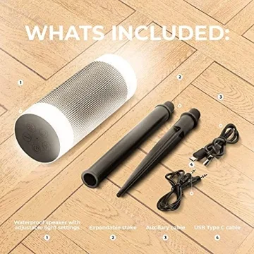 iJoy Tiki Bluetooth Speaker - Waterproof & Light Up