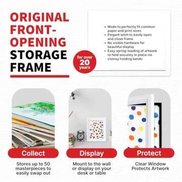 Dynamic Frames for Kids’ Artwork - Set of 4 White Frames