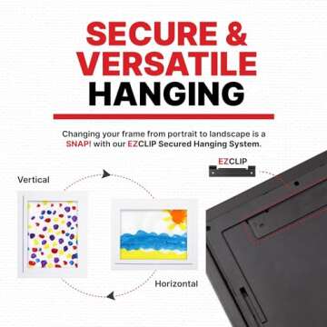 Dynamic Frames for Kids’ Artwork - Set of 4 White Frames