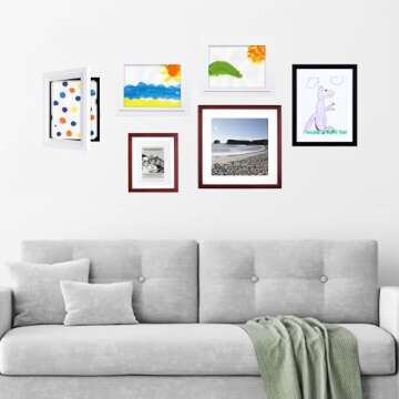 Dynamic Frames for Kids’ Artwork - Set of 4 White Frames