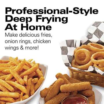 Hamilton Beach Electric Deep Fryer with Lid 4.5 Liters / 19 Cups Oil Capacity, Temperature Control, ...