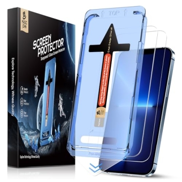 MAGIC JOHN 2 Pack for iPhone 13 Pro Max/iPhone 14 Plus 6.7 inch Tempered Glass Screen Protector, Aut...
