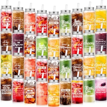 Skylety 36 Pcs Christmas Employee Appreciation Tumblers - 13.5 oz Inspirational Cups