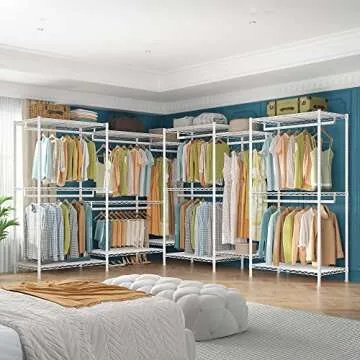 Raybee Heavy Duty Clothes Rack with 900 lbs Capacity