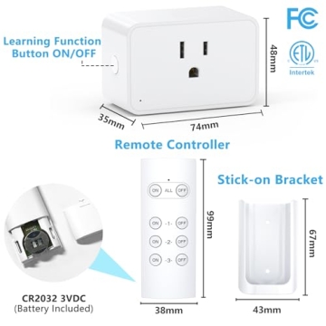G-Homa Wireless Remote Control Outlet for Household Appliances